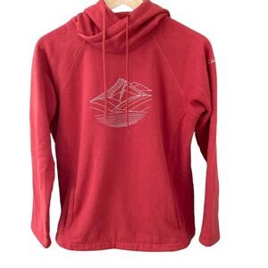 Columbia Hart Mountain Hoodie - Red Coral - XS